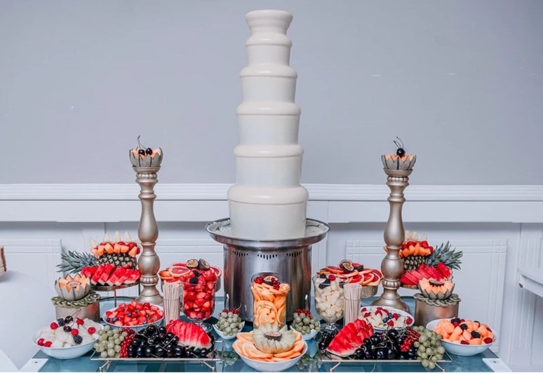 White Chocolate Fountain for rent in NYC
