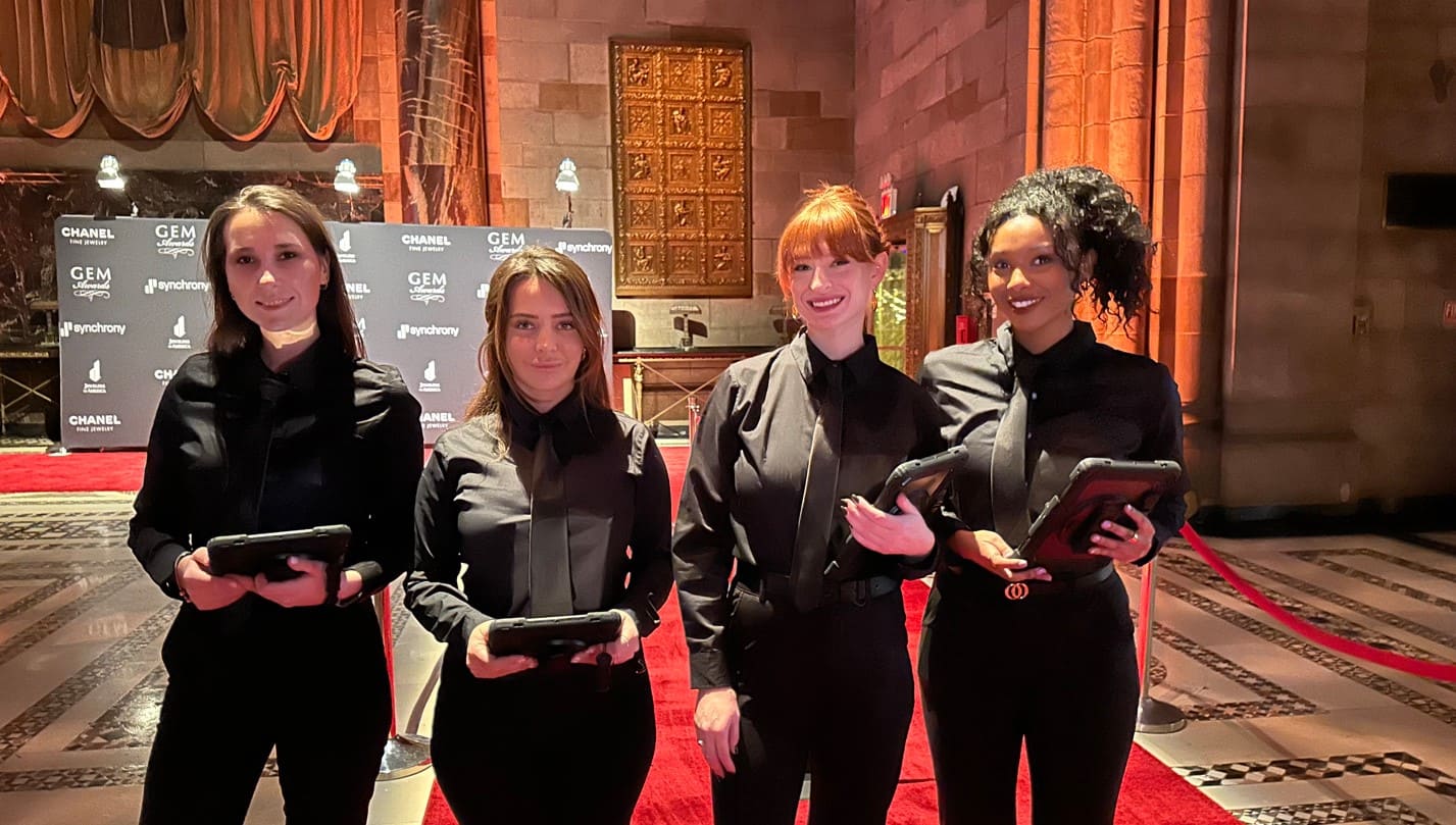 Event registration and guest check in support at a luxury awards event in NYC