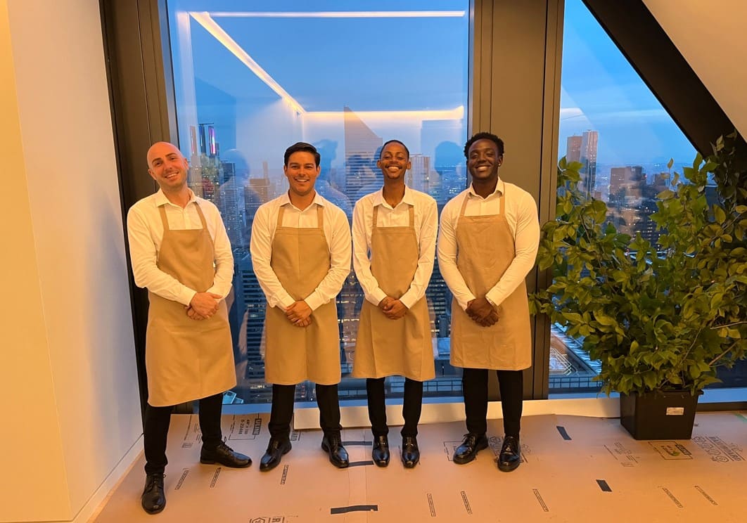 Brand team engaging guests at a New York activation