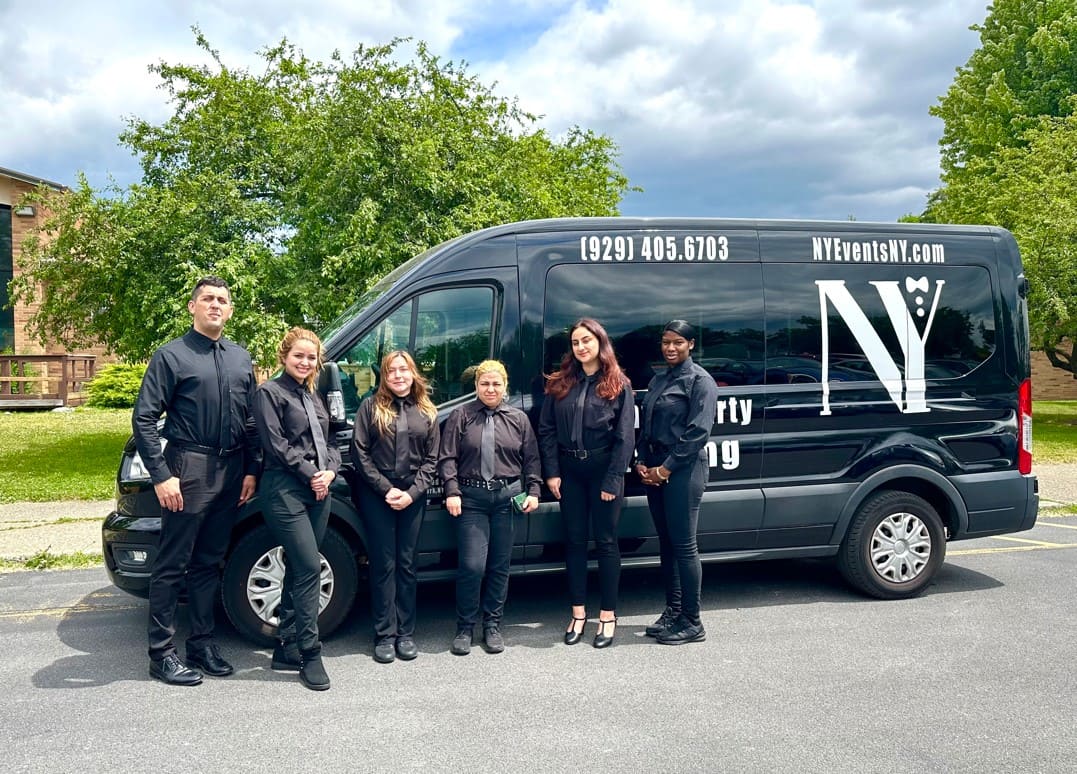 Washington DC event staff and waitstaff providing hospitality service at a formal event