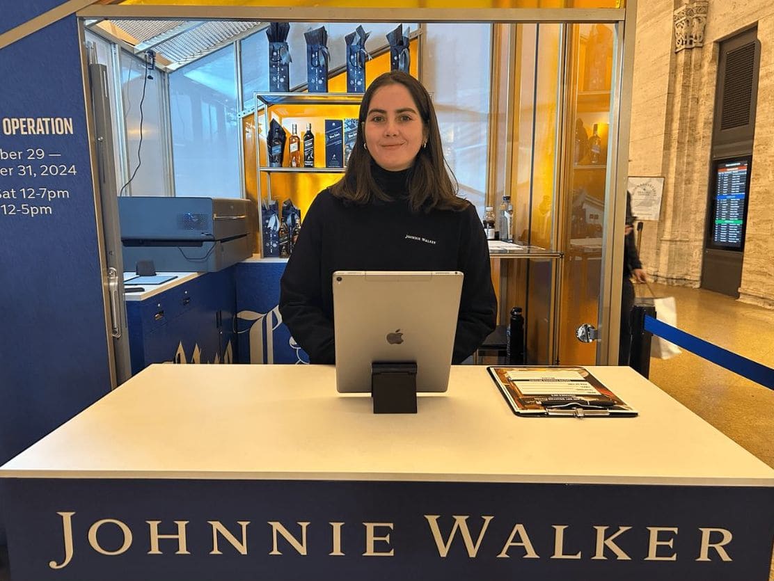 Brand activation staffing for Johnnie Walker in Downtown Los Angeles