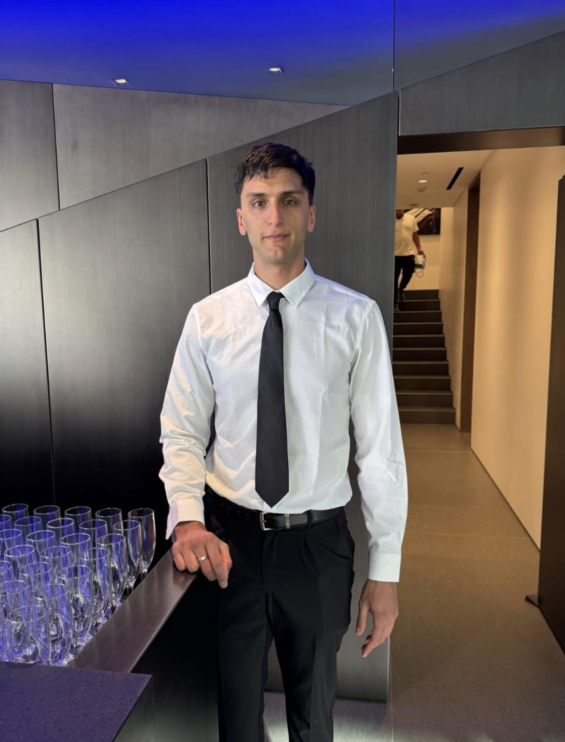 Professional event staff — NYE team member on site