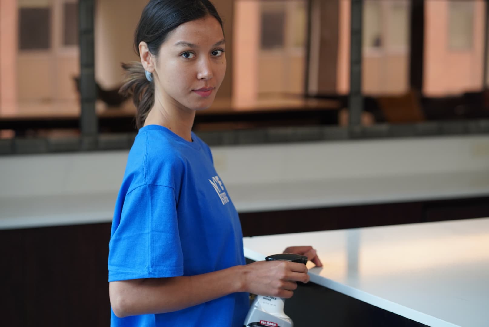 NYE Staffing cleaning crew working in DC Venue.
