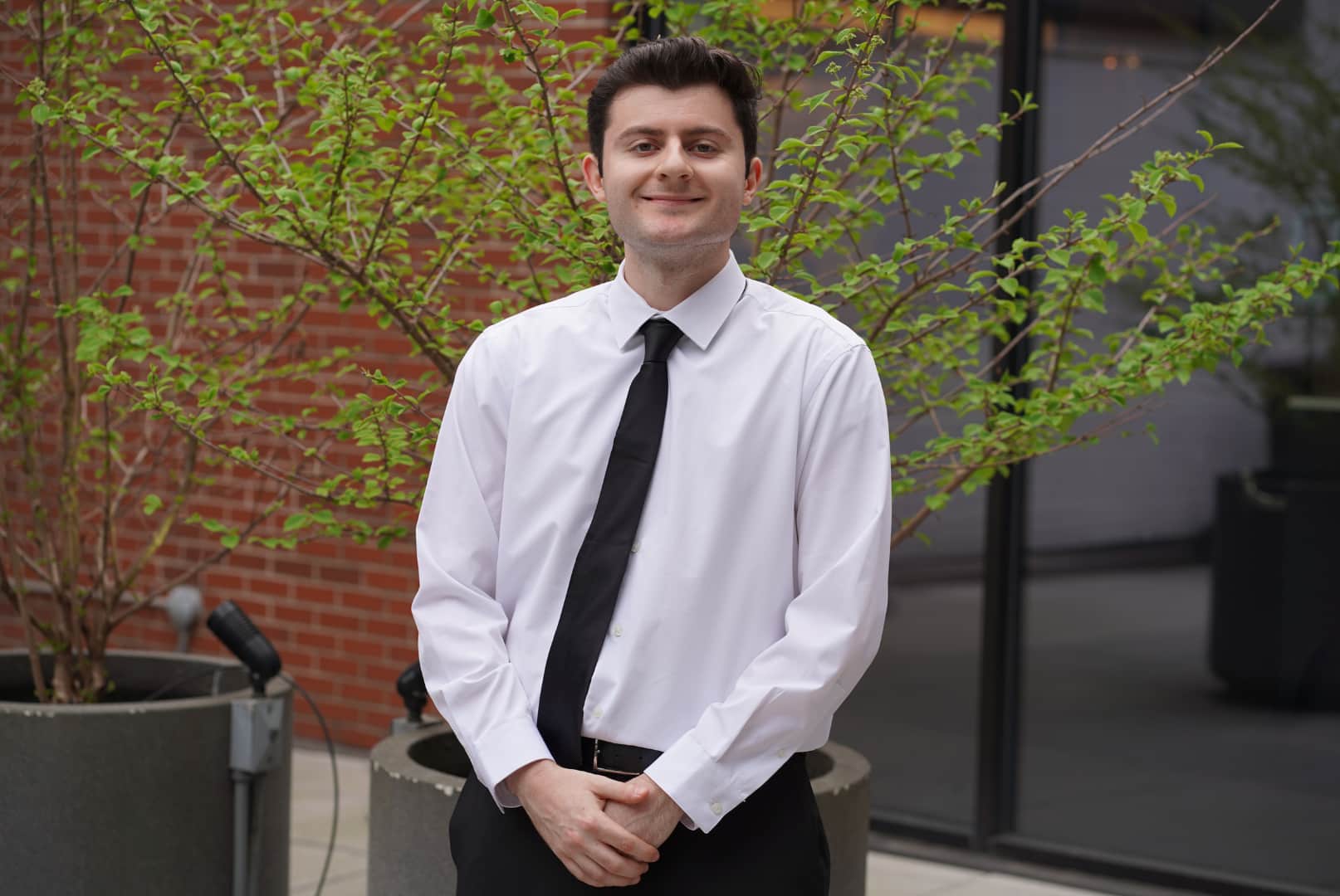 party server in white bistro for events in Washington DC