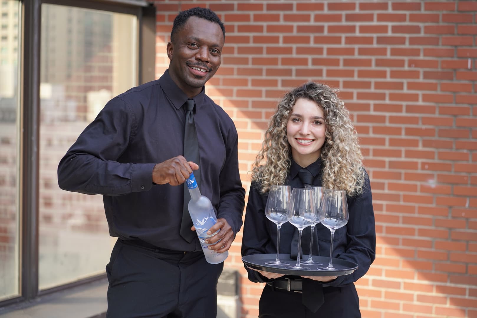 Houston event staff providing guest support on site