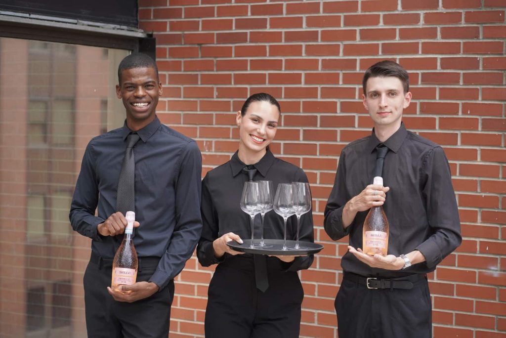 Professional catering staff