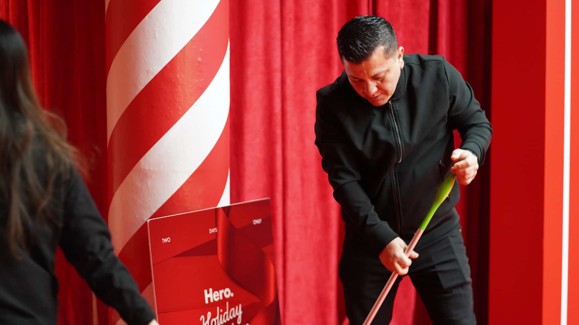 Guy cleaner wiping down surfaces after party in Orlando
