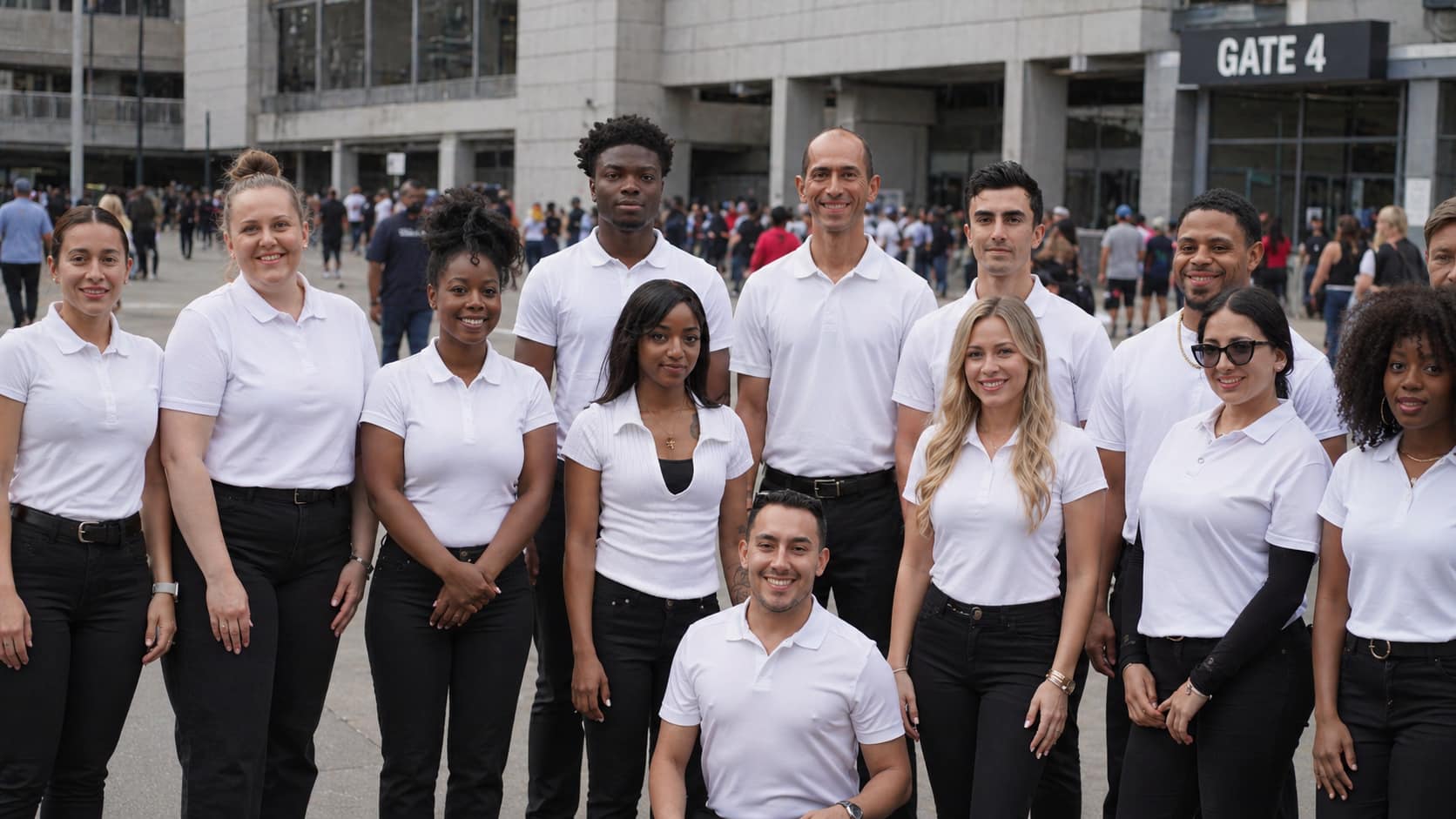 event directional staff in Hollywood Los Angeles assisting attendees and maintaining organized movement