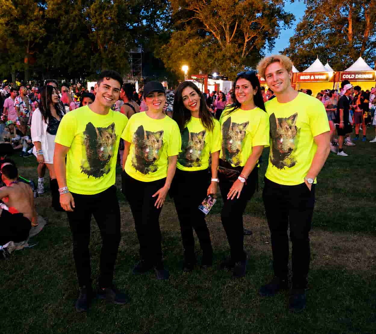 NYE Staffing festival staff coordinating guest assistance and event operations during Electric Zoo Music Festival in New York City
