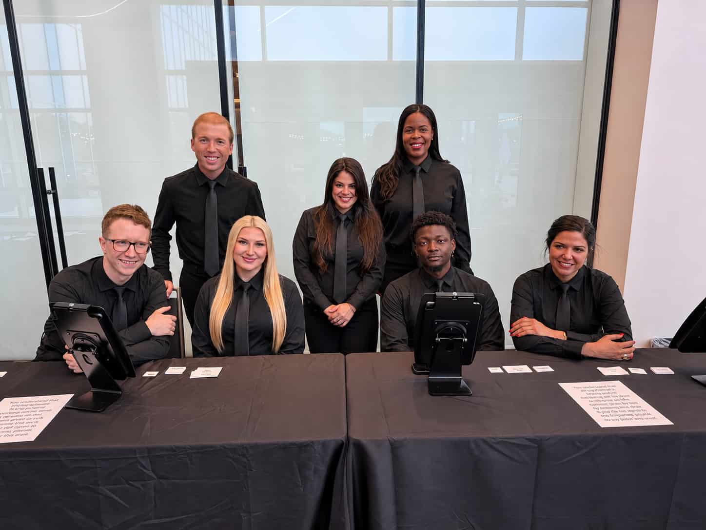 Registration staffing and guest check in support team at Signia by Hilton Atlanta corporate dinner event