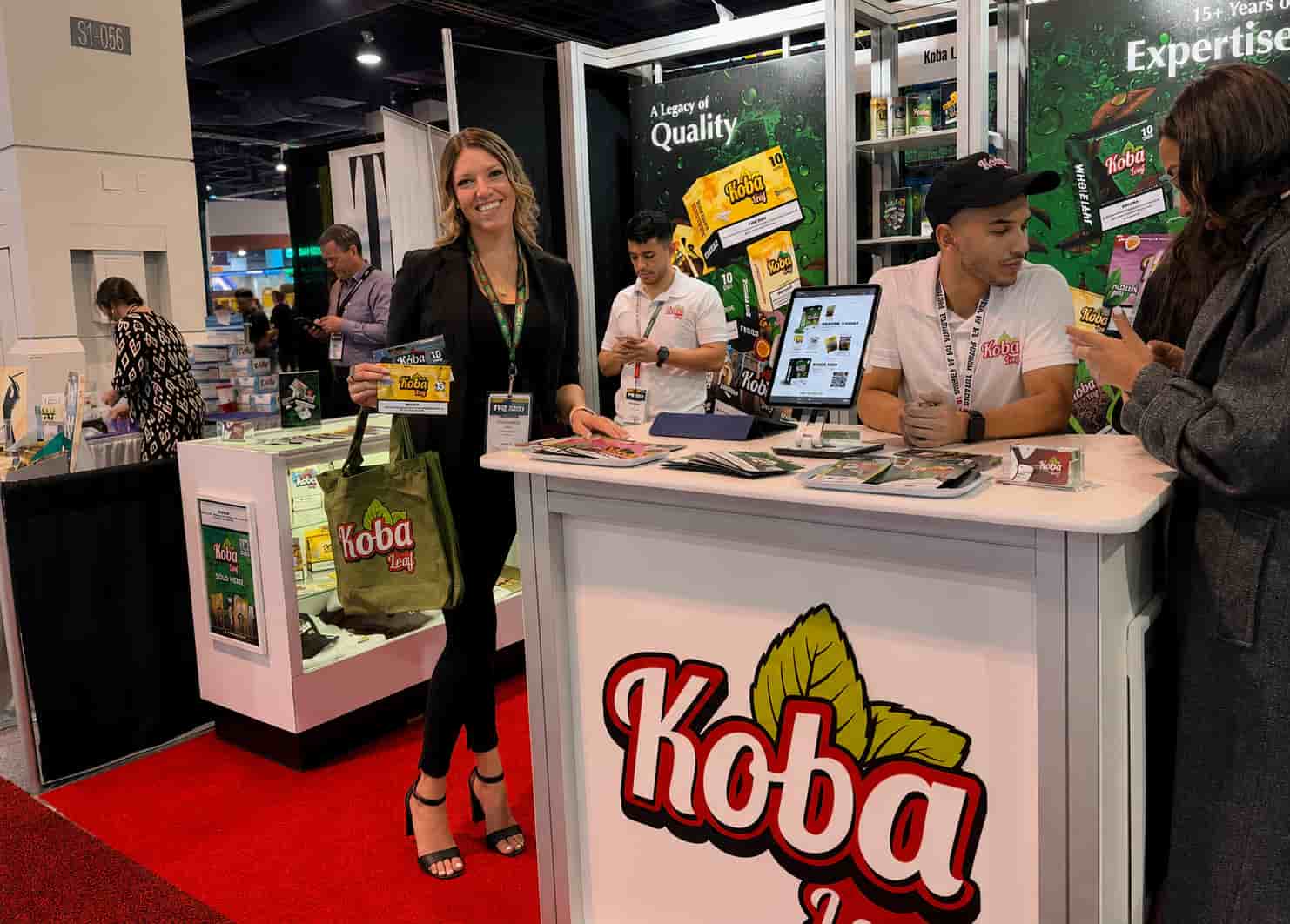 NYE Staffing promotional sales representative engaging attendees and supporting booth traffic during TPE Expo Las Vegas