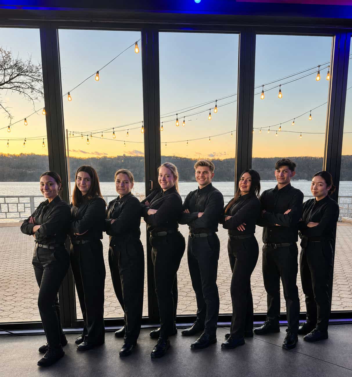 Party servers and mixology staff supporting an event at The Hudson in New York City